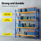 Heavy-Duty Garage Shelving Rack - 200kg Capacity