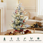 Jingle Jollys 100cm LED Potted Christmas Tree