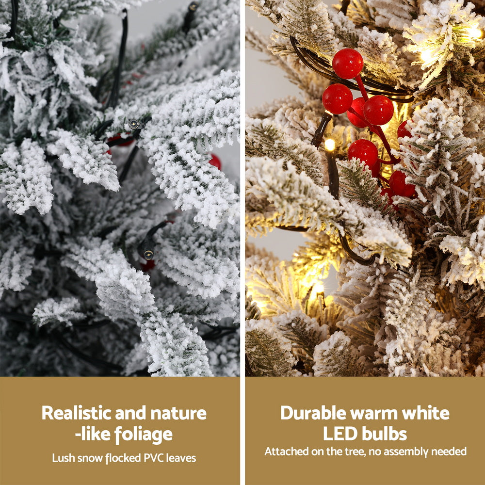 Jingle Jollys 100cm LED Potted Christmas Tree