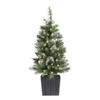 Jingle Jollys 90cm LED Potted Christmas Tree