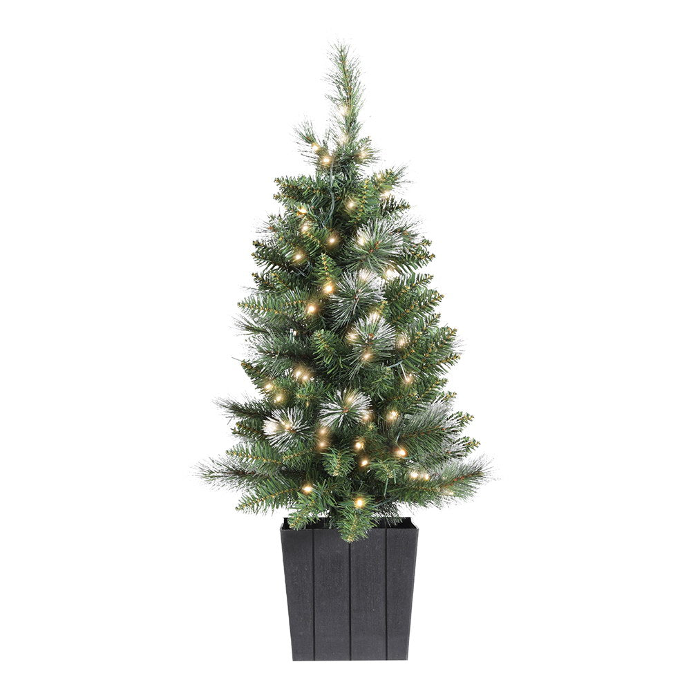 Jingle Jollys 90cm LED Potted Christmas Tree