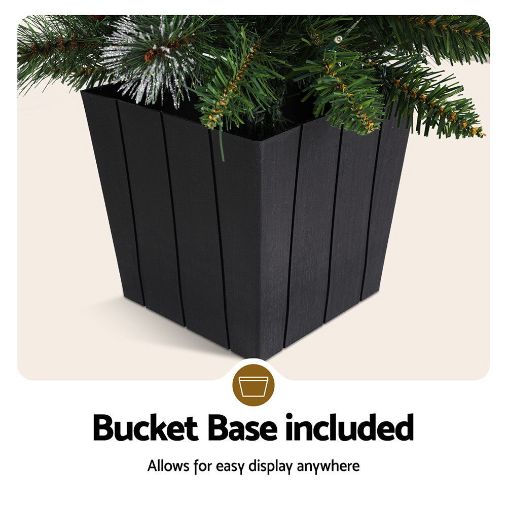 Jingle Jollys 90cm LED Potted Christmas Tree