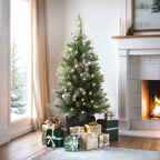 Jingle Jollys 90cm LED Potted Christmas Tree