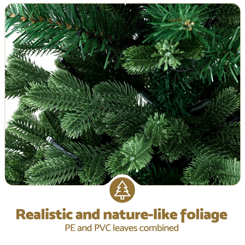 Jingle Jollys 1.2M LED Potted Christmas Tree