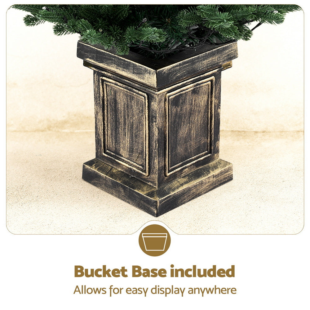 Jingle Jollys 1.2M LED Potted Christmas Tree