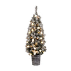 Jingle Jollys 1.2M Snowy LED Christmas Tree
