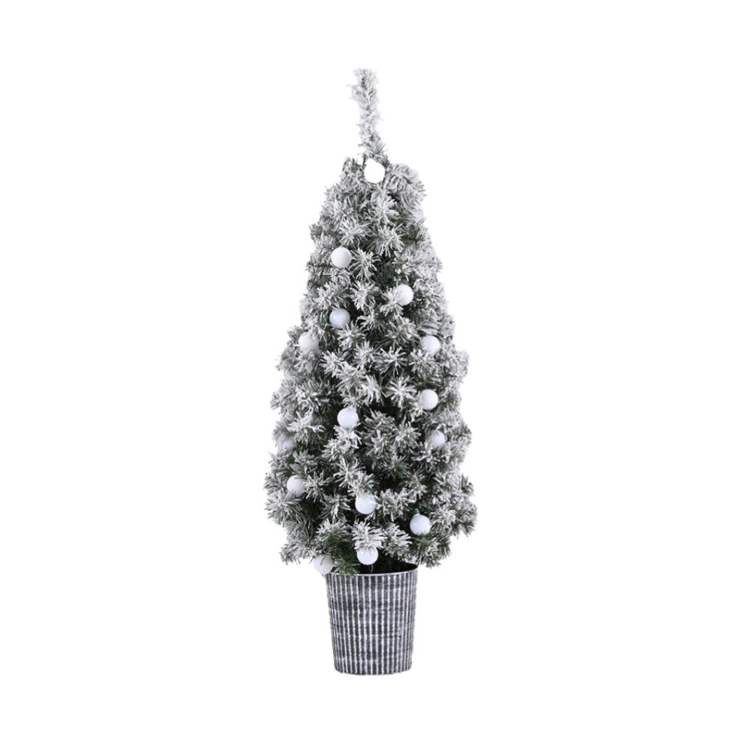 Jingle Jollys 1.2M Snowy LED Christmas Tree