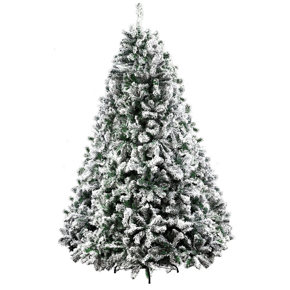 Jingle Jollys 8FT Snow-Flocked Christmas Tree