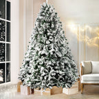 Jingle Jollys 8FT Snow-Flocked Christmas Tree