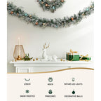 Jingle Jollys 2.7m Christmas Garland & Wreath Set