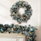 Jingle Jollys 2.7m Christmas Garland & Wreath Set