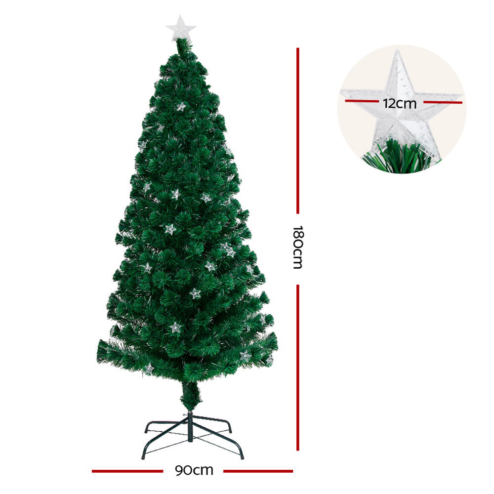 Jingle Jollys 6FT LED Fibre Optic Tree