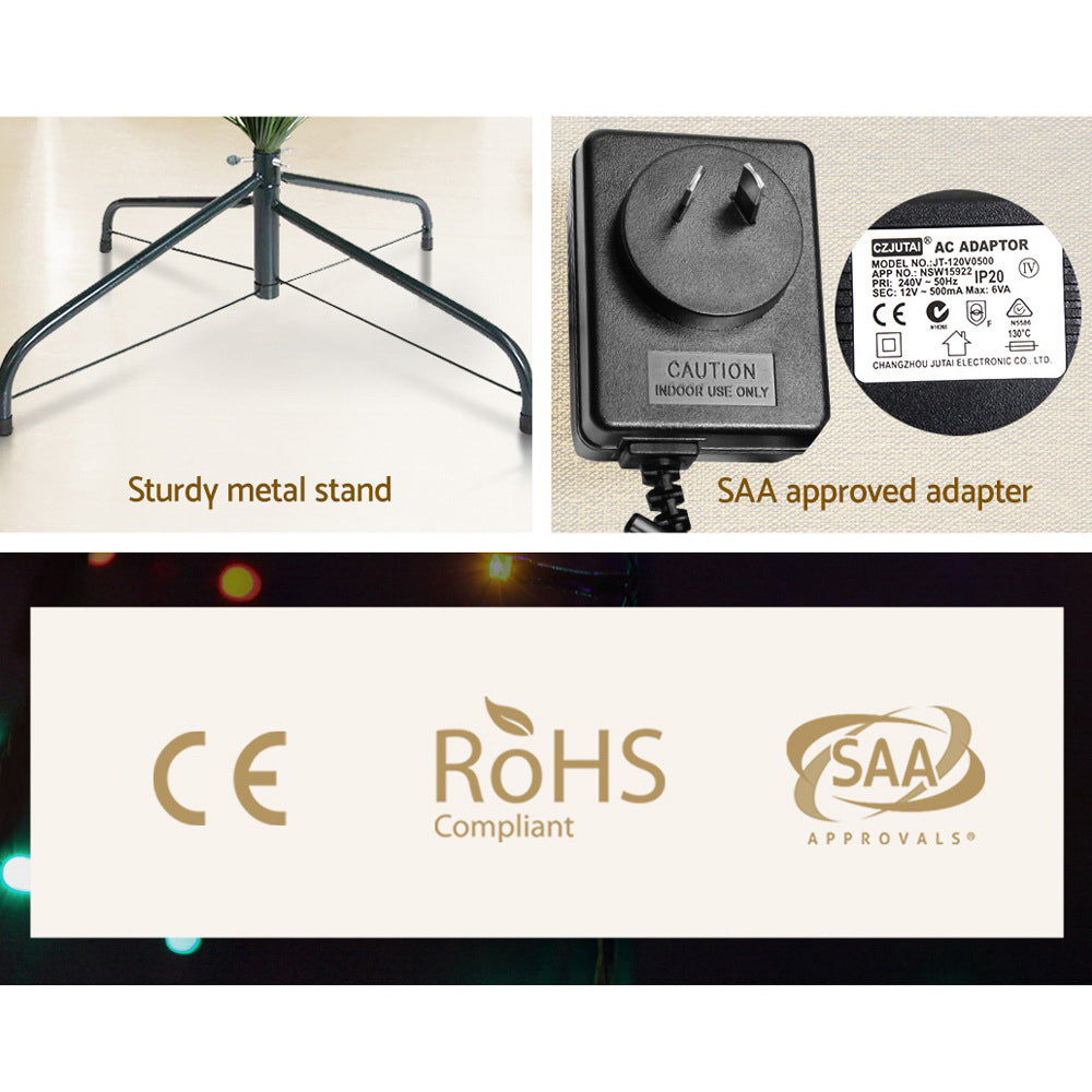 Jingle Jollys 6FT LED Fibre Optic Tree