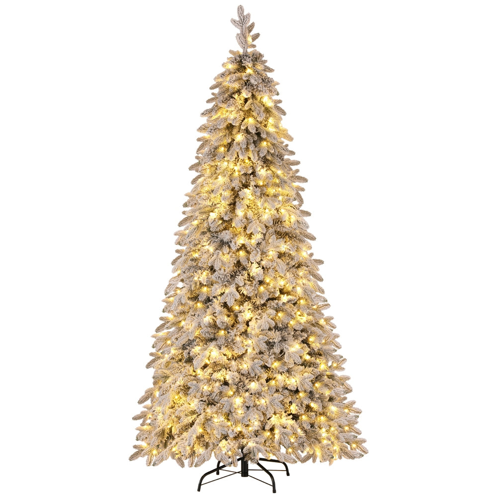 Jingle Jollys 7ft Snow Flocked Pencil Tree