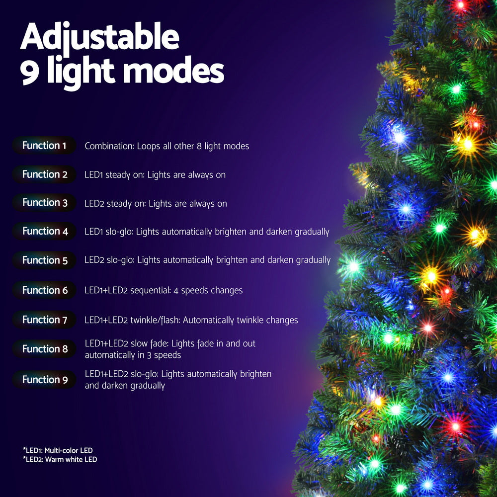 Jingle Jollys 1.8M Pre-Lit LED Christmas Tree