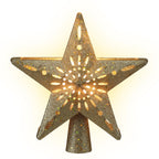 Glitter Gold Snowflake Projector Tree Topper