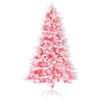 Jingle Jollys 1.8m Pink Snowy Christmas Tree