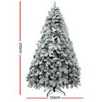 Jingle Jollys 7FT Snow-Flocked Christmas Tree