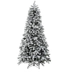 Jingle Jollys 2.1m Pre-lit Snow Flocked Christmas Tree