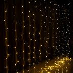 Jingle Jollys 3x6M Warm White Curtain Lights