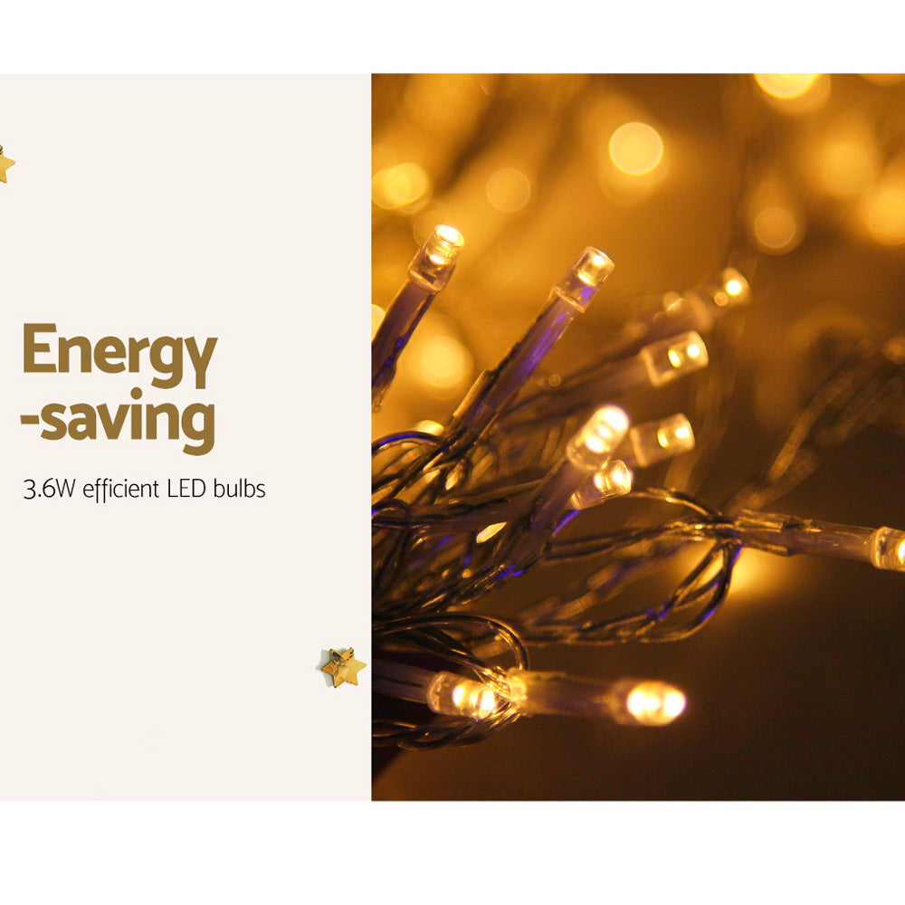 Jingle Jollys 3x6M Warm White Curtain Lights