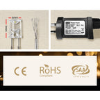 Jingle Jollys 3x6M Warm White Curtain Lights