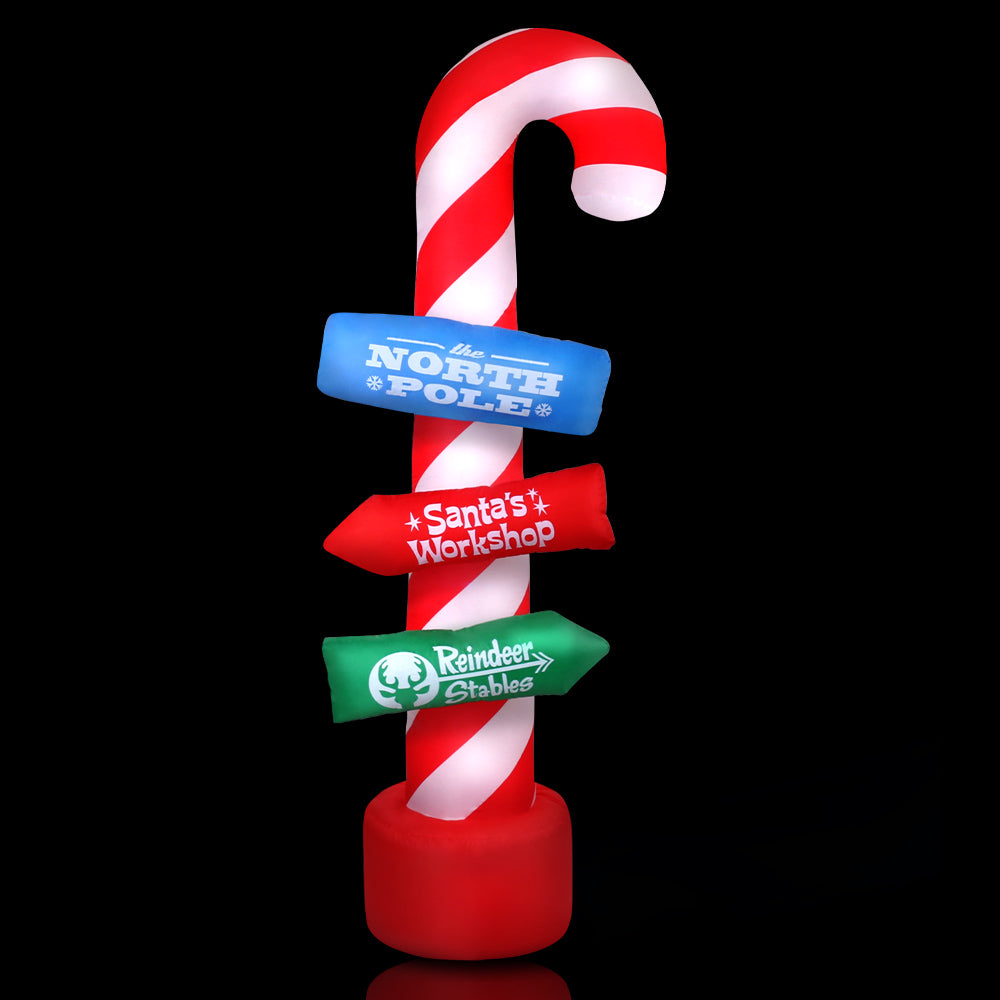 Jingle Jollys Illuminated Christmas Candy Pole