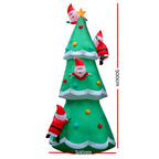 Jingle Jollys 5M Inflatable Illuminated Santa Tree