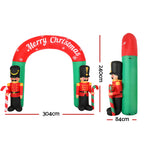 Jingle Jollys Christmas Inflatable Nutcracker Archway