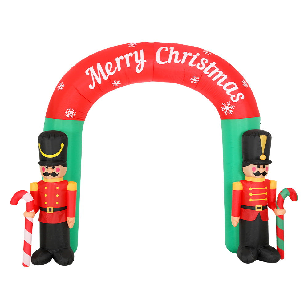 Jingle Jollys Christmas Inflatable Nutcracker Archway