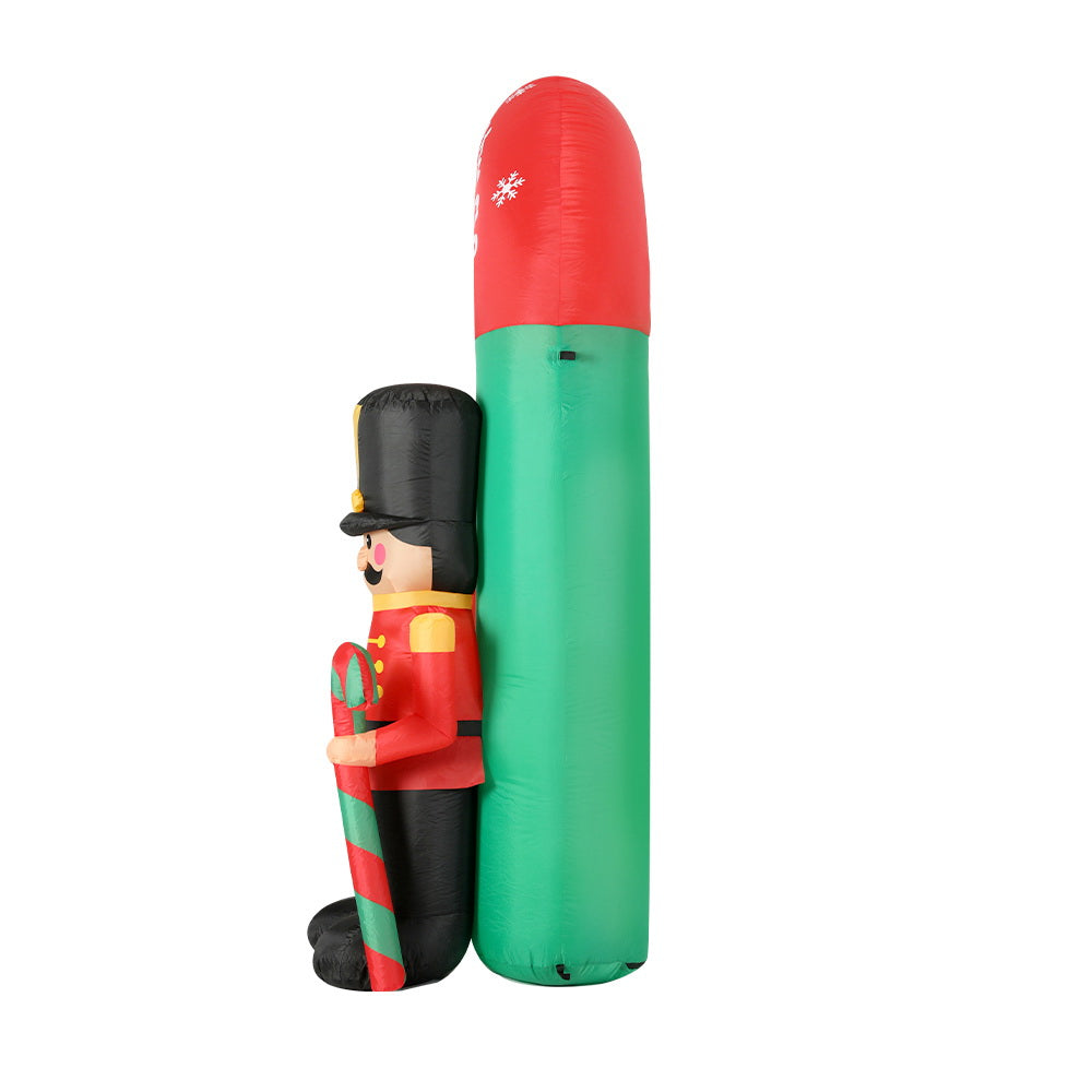 Jingle Jollys Christmas Inflatable Nutcracker Archway