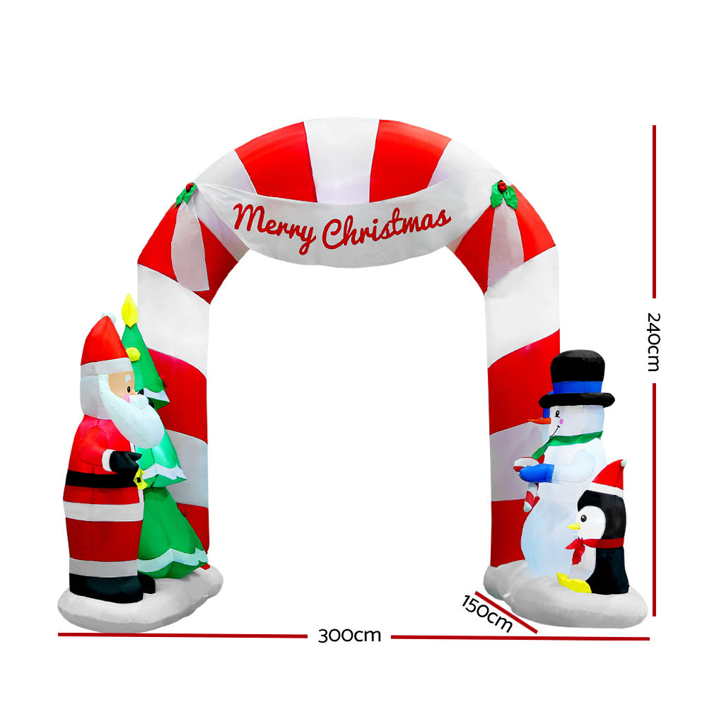 Jingle Jollys 3M Inflatable Santa Decoration
