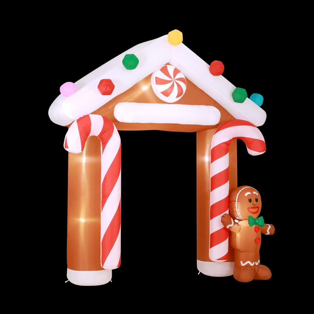 Jingle Jollys 2.8M Inflatable Christmas Archway