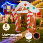 Jingle Jollys 2.8M Inflatable Christmas Archway