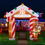 Jingle Jollys 2.8M Inflatable Christmas Archway