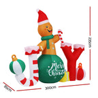 Jingle Jollys Inflatable Christmas Gingerbread Joy