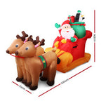 Jingle Jollys Illuminated Christmas Inflatable Sleigh