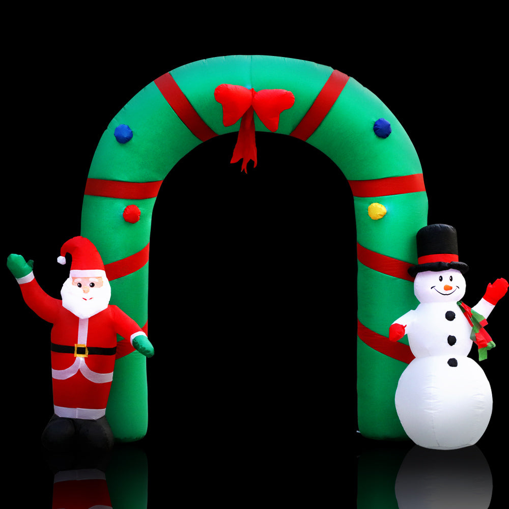 Jingle Jollys Christmas Inflatable Archway 2.8M