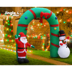 Jingle Jollys Christmas Inflatable Archway 2.8M