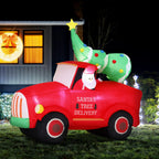 Jingle Jollys Inflatable Santa Truck Decoration