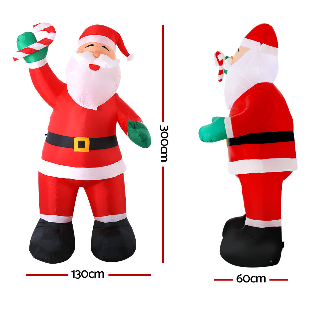 Jingle Jollys 3M Inflatable Santa Decoration