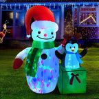 Jingle Jollys 1.8M Inflatable Snowman Decor