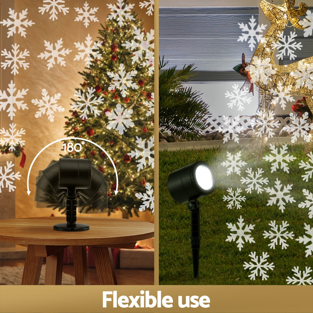 Jingle Jollys Snowflake Laser Light Projector