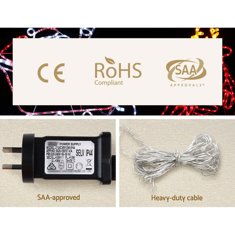 Jingle Jollys 806 LED Reindeer Sleigh Lights