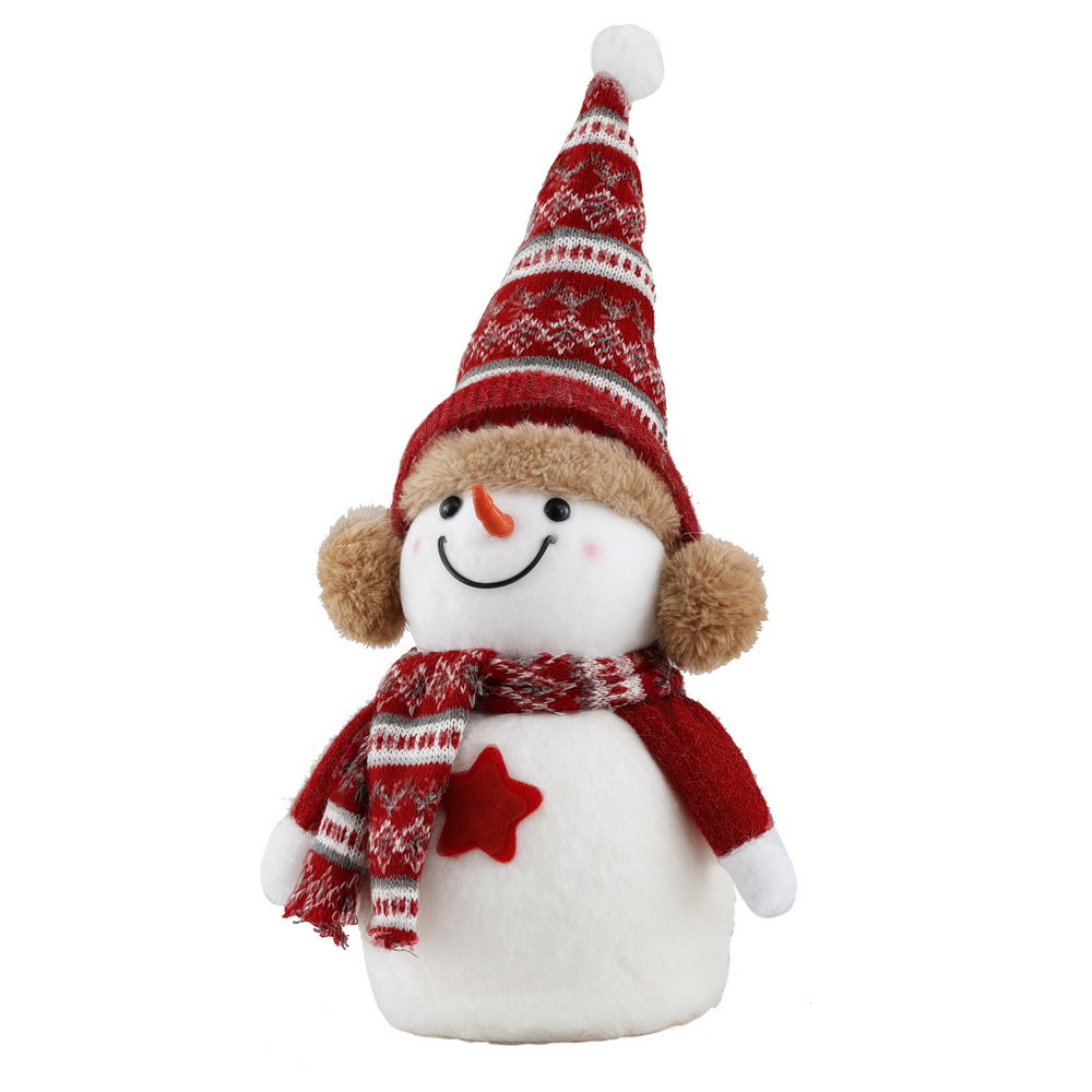 Jingle Jollys Plush Snowman Ornament 35cm