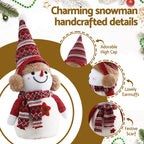 Jingle Jollys Plush Snowman Ornament 35cm