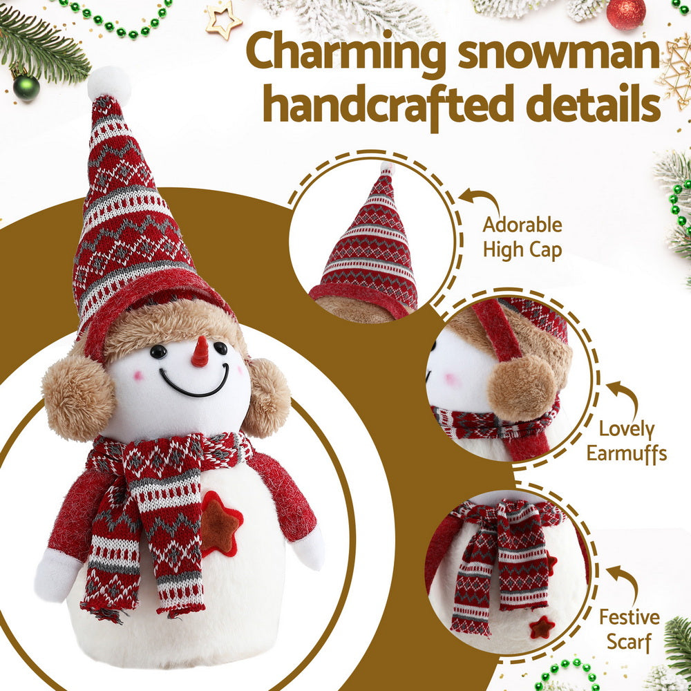 Jingle Jollys Plush Snowman Ornament 35cm