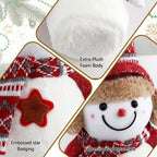 Jingle Jollys Plush Snowman Ornament 35cm