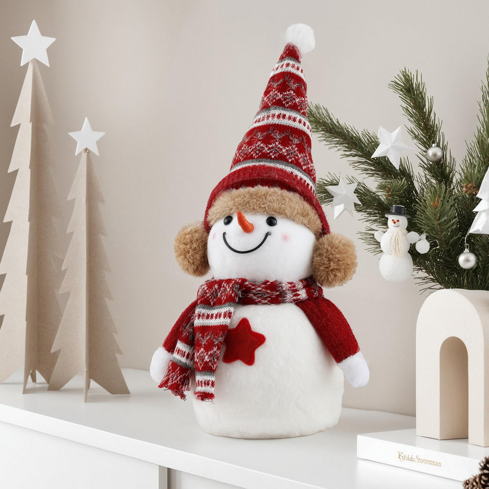 Jingle Jollys Plush Snowman Ornament 35cm
