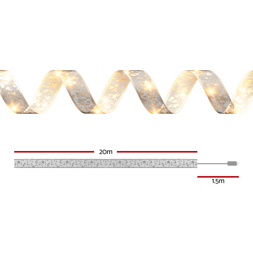 Jingle Jollys 20M Warm Fairy Christmas Lights